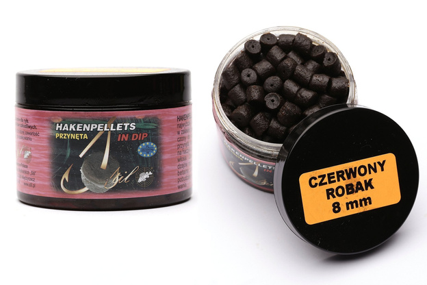 PELLET HACZYKOWY STIL DIP - CZERWONY ROBAK 8mm/150g