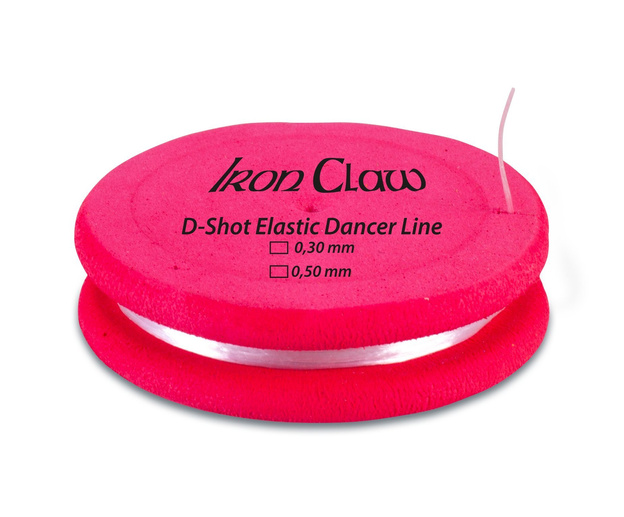 GUMOWA LINA IRON CLAW D-SHOT ELASTIC DANCER - 0,50mm/3m
