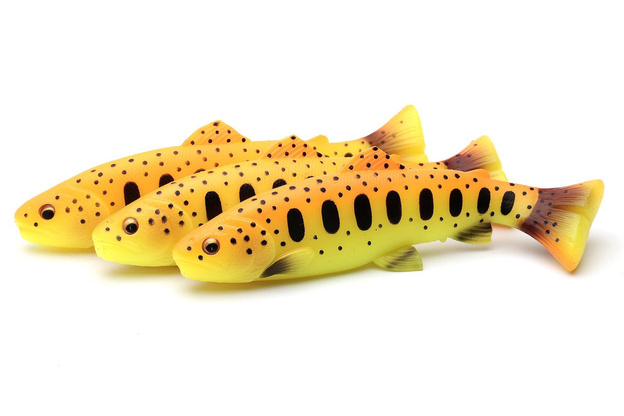 GUMA SAVAGE GEAR 3D CRAFT TROUT PULSETAIL - GOLDEN AMBULANCE