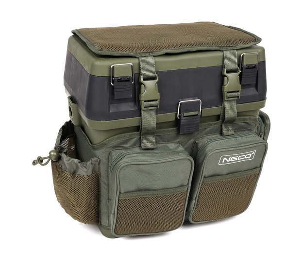 SIEDZISKO WĘDKARSKIE KUFER NECO Z PLECAKIEM