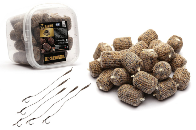 READY PVA INVADER Z PRZYPONAMI 24mm/50szt - ORZECH/KUKURYDZA