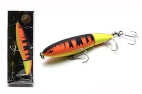 45548 - YORK WOBLER POWIERZCHNIOWY AMBER 9cm - ORANGE TIGER