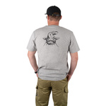 T-SHIRT BLACK CAT GREY MARL