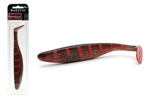 GUMA WESTIN SHADTEEZ SLIM 22cm - MOTOROIL BLOOD UV