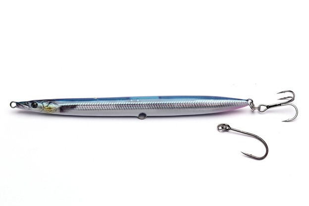 3D SANDEEL PENCIL SAVAGE GEAR 125mm/19g - BLUE SILVER UV