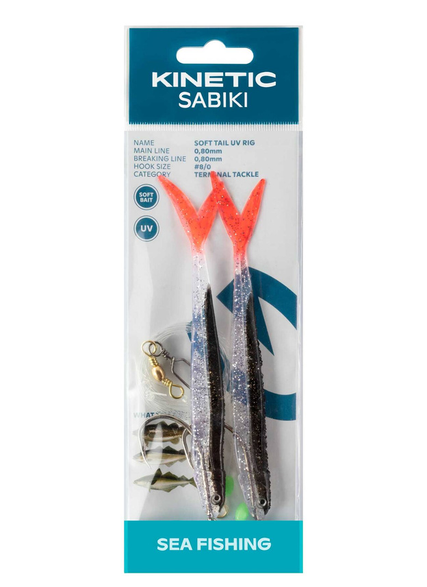 PRZYWIESZKA MORSKA KINETIC SABIKI SOFT TAIL UV