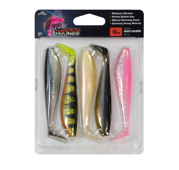 NMC003 - FOX RAGE ZESTAW GUM ZANDER PRO UV COLORS 12cm/5szt