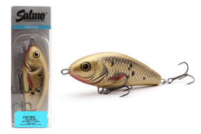 QFA113 - SALMO WOBLER FATSO SINKING 8cm - GOLDEN BAIT