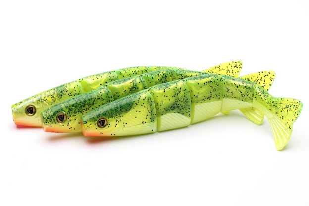 NPS - FOX RAGE GUMA PRO SHAD JOINTED - UV LEMON TIGER