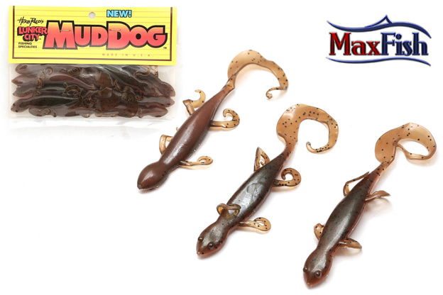 LCMD57 - LUNKER CITY GUMA MUD DOG GREEN BROWN BUG
