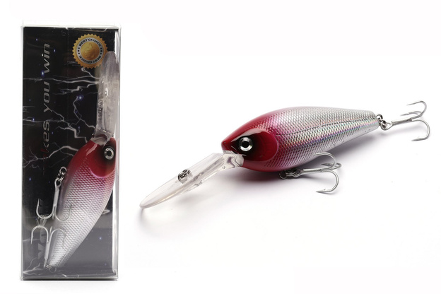 45487 - YORK WOBLER MALACHITE - RED HEAD 7,5cm