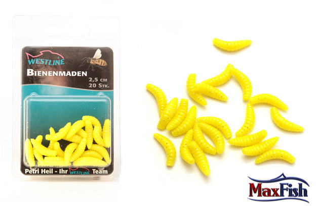 6025002 - WESTLINE SZTUCZNY ROBAK MAGGOTS - CHARTREUSE