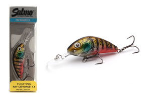 WOBLER SALMO RATTLIN HORNET F 6,5cm - HOT GILL CLEAR