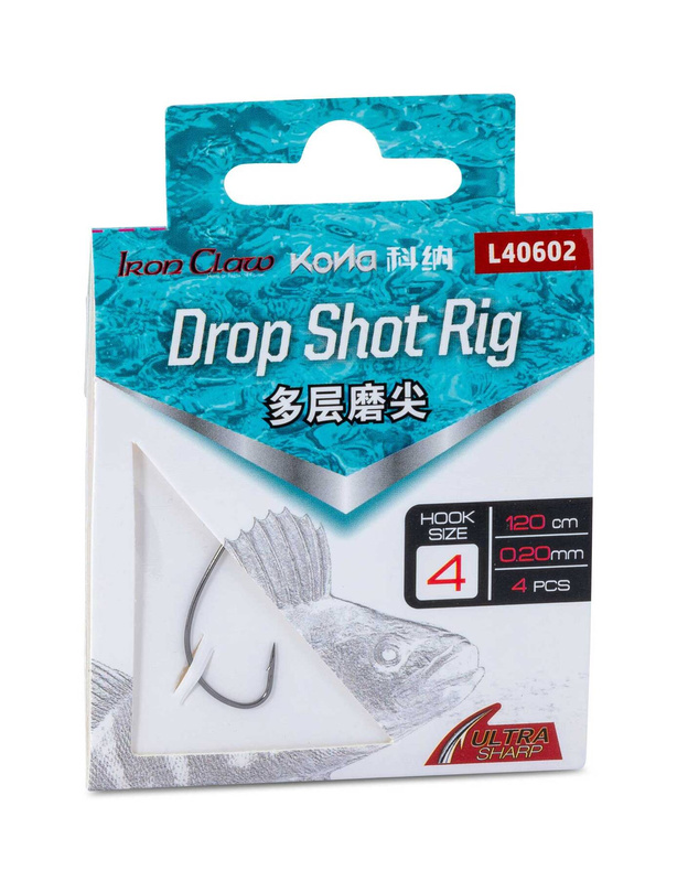 GOTOWE PRZYPONY IRON CLAW DROPSHOT WORM 0,20mm-2