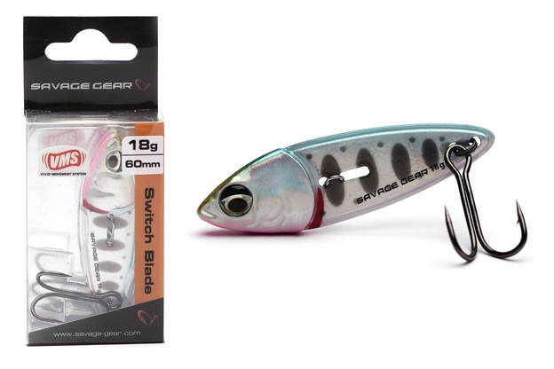 WAHADŁÓWKA SAVAGE GEAR SWITCH BLADE MINNOW- BLUE PINK SMOLT
