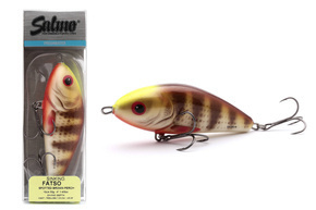 QFA094 - SALMO WOBLER FATSO FLOATING 12cm - SPOTTED BROWN PERCH