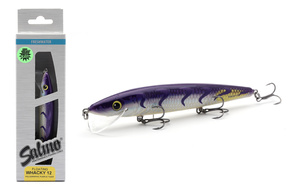 UNIKATOWY WOBLER SALMO WHACKY FLOATING 12cm/14g - HOLOGRAPHIC PURPLE TIGER