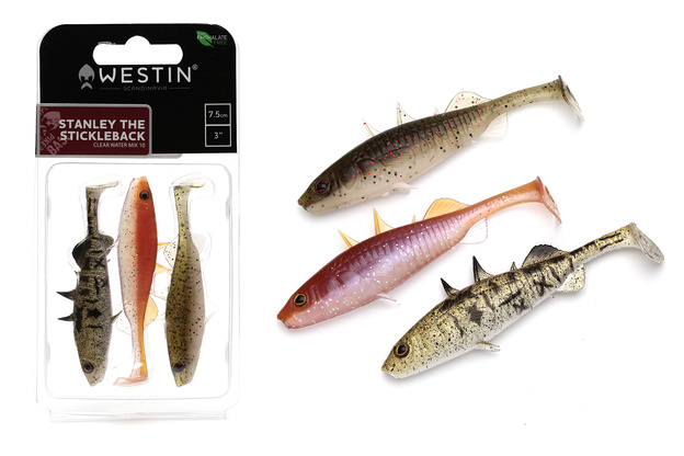 GUMY WESTIN STANLEY THE STICKLEBACK - CLEAR WATER 9 cm