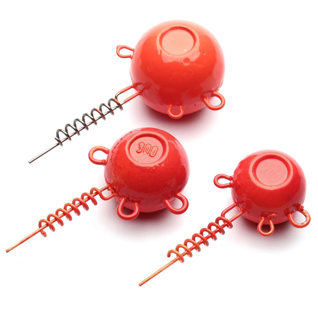 KULA MORSKA WKRĘCANA Z DWOMA ZACZEPAMI DORADO - RED