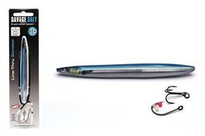 LINE THRU SANDEEL SAVAGE GEAR - BLUE SILVER UV
