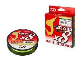 12797-0 - DAIWA PLECIONKA J-BRAID GRAND X8 CHARTREUSE 135m