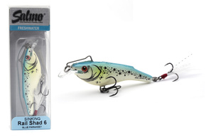 UNIKATOWY WOBLER SALMO RAIL SHAD S 6cm - BLUE PARAKEET