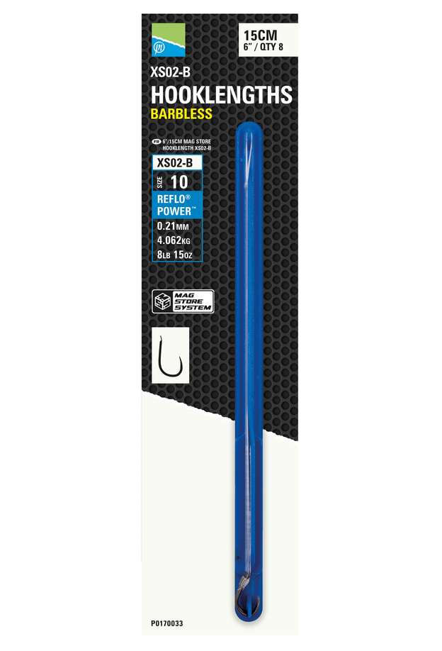 ZESTAW PRZYPONÓW PRESTON XS02-B MAG STORE 15cm/10/0,21mm