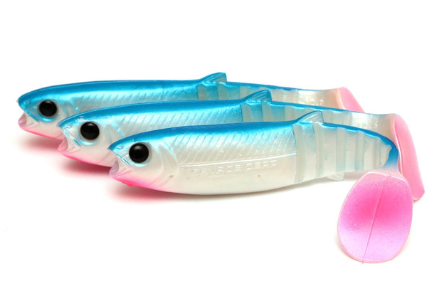 GUMA SAVAGE GEAR CANNIBAL SHAD - BLUE PEARL 20cm/1szt