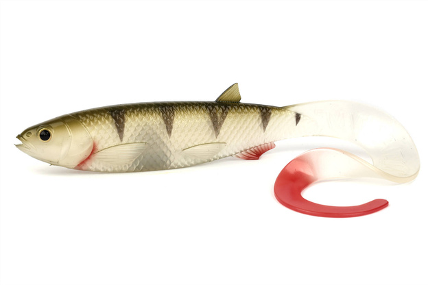 GUMA QUANTUM YOLO CURLY SHAD 26cm/64g - REAL-TOUCH PERCH