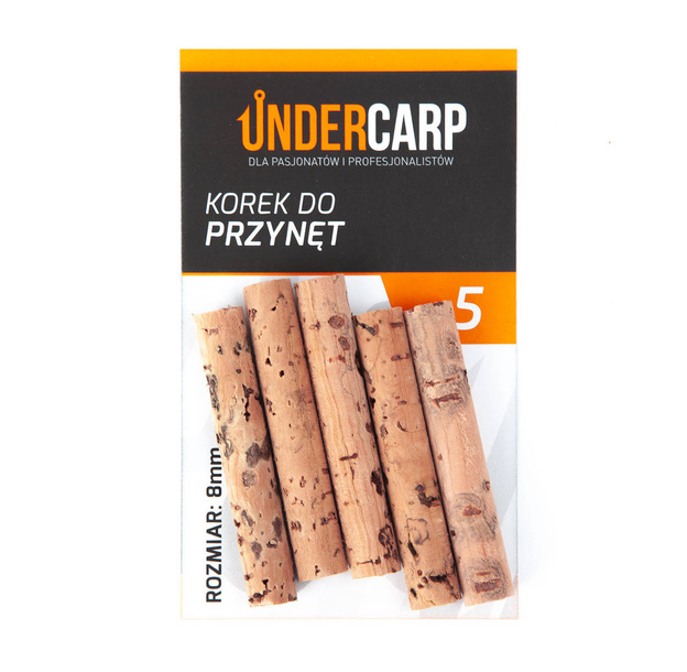 KOREK DO PRZYNĘT KARPIOWYCH UNDERCARP 8mm/5szt