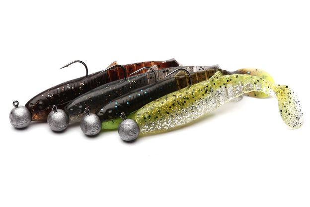 ZESTAW GUM SAVAGE GEAR CANNIBAL SHAD CLEAR WATER MIX 12,5cm