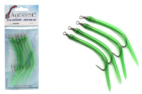 AQUANTIC GUMOWY MAKK 10/0 - FLUO GREEN