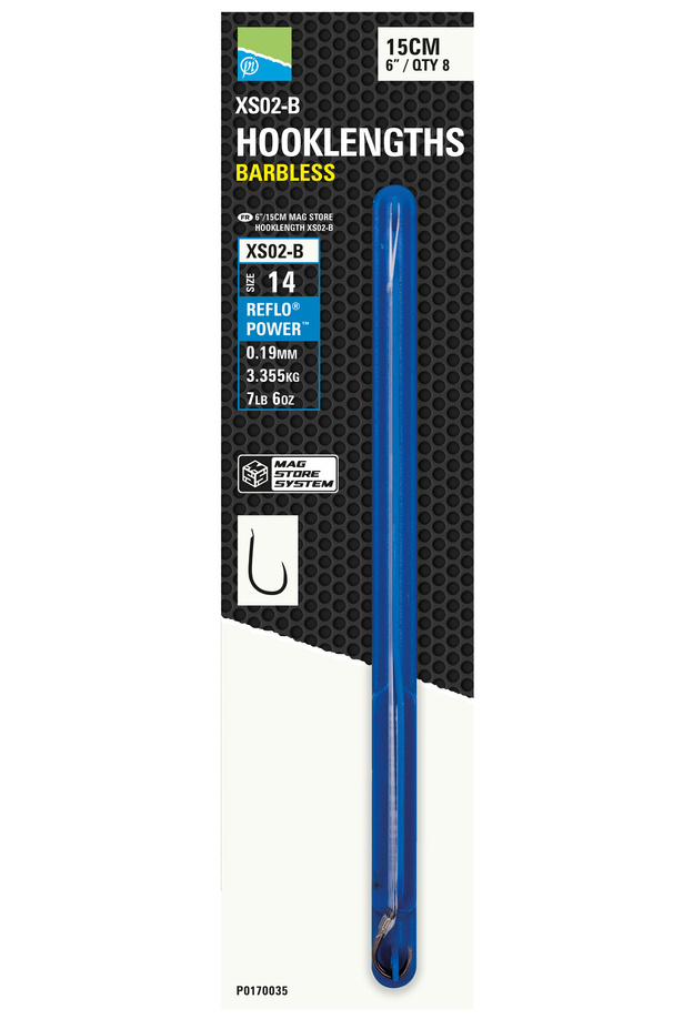 ZESTAW PRZYPONÓW PRESTON XS02-B MAG STORE 15cm/14/0,19mm