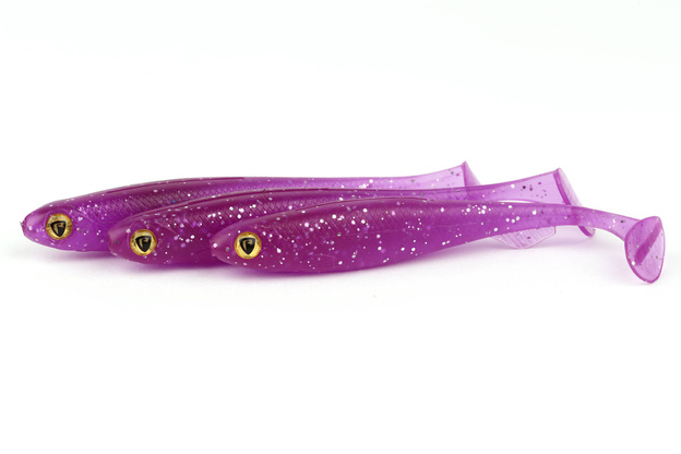 NSC - FOX RAGE GUMA SLICK SHAD - PURPLE RAIN UV