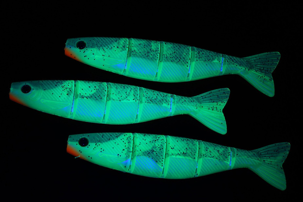 NPS - FOX RAGE GUMA PRO SHAD JOINTED - UV LEMON TIGER