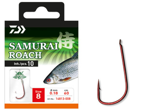 14813-014 - DAIWA HACZYKI Z PRZYPONEM SAMURAI ROACH 14/10szt