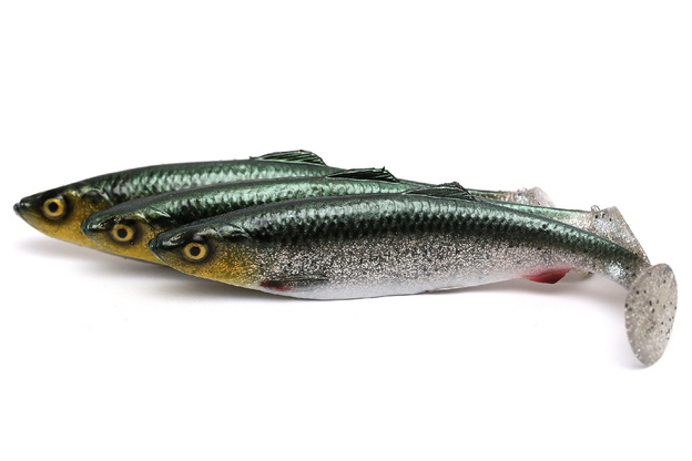 GUMA SAVAGE GEAR 4D HERRING SHAD - GREEN SILVER