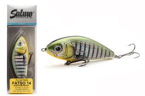 QFA077 - SALMO WOBLER FATSO FLOATING 14cm - PHANTOM PERCH