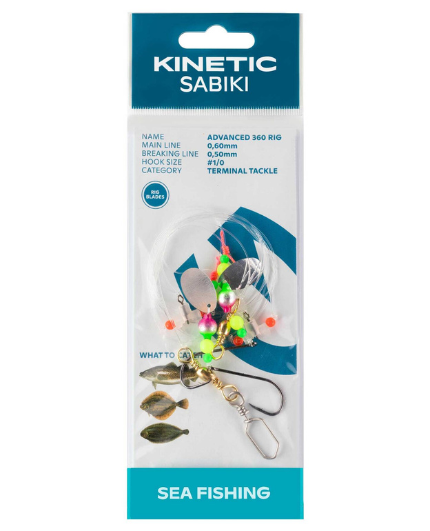 MORSKI PRZYPON SURFCASTINGOWY KINETIC SABIKI ADVANCED 360
