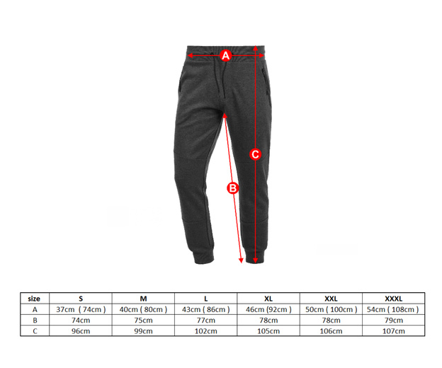SPODNIE GENLOG JOGGERS BLACK