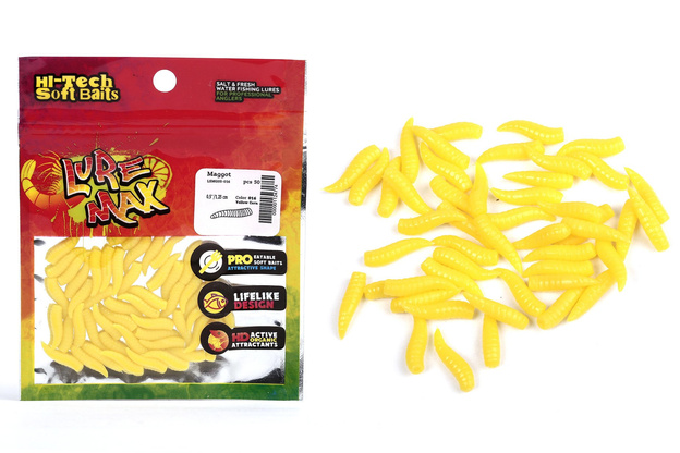 LSMG05-016 - LURE MAX OPAKOWANIE GUM MAGGOT 016 - 1,25cm/50szt