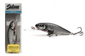 UNIKATOWY WOBLER SALMO PERCH DEEP RUNNER 8cm- HOLOGRAPHIC GREY SHINER