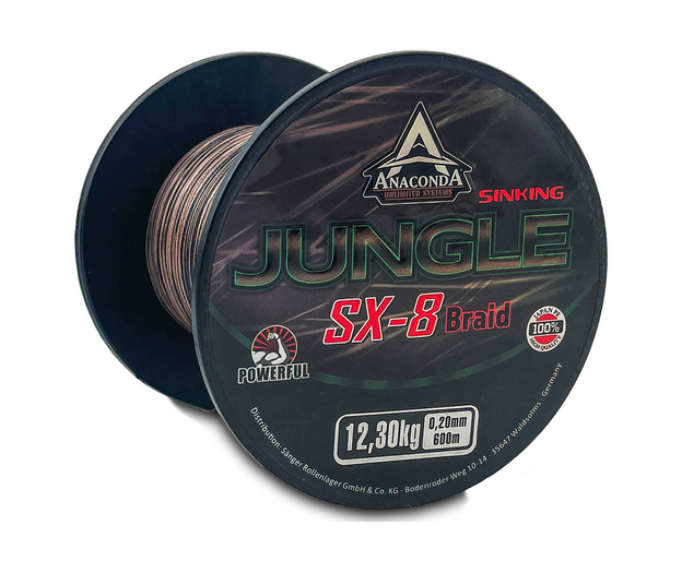 PLECIONKA ANACONDA JUNGLE SX-8 SINKING 0,30mm/600m