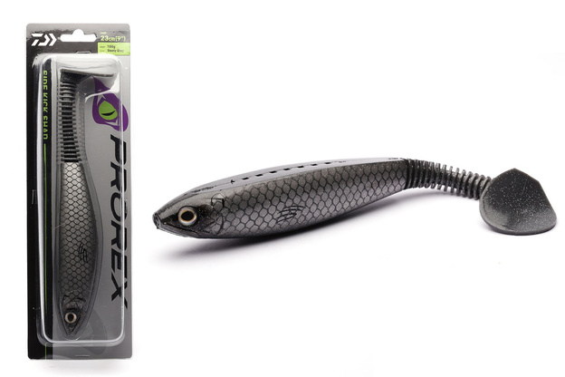 GUMA DAIWA PROREX SIDE KICK SHAD XL - STEELY GREY
