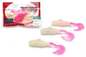 GUMY YUM SAMURAI CURLY GLOW FIRE TAIL 7,6cm/10szt