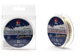 3100037 - DEGA ŻYŁKA TAPER LINE 4-KOLOROWA 0,37mm-0,60mm/220m