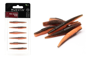 GUMY WESTIN NED WORM TPE 5,5cm/6szt - UV CRAW