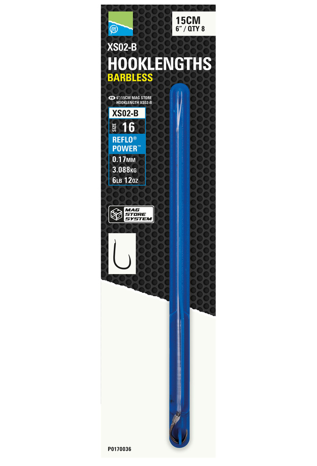 ZESTAW PRZYPONÓW PRESTON XS02-B MAG STORE 15cm/16/0,17mm