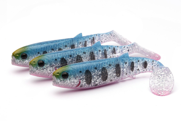 7191 - SAVAGE GEAR GUMA CANNIBAL PADDLETAIL - BLUE PINK SMOLT UV