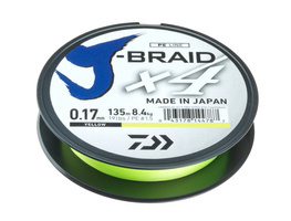PLECIONKA DAIWA J-BRAID X4 YELLOW 270m